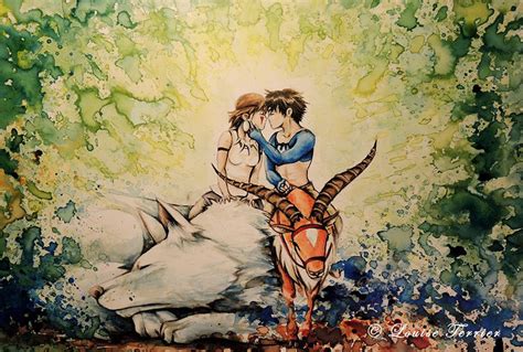 Studio Ghibli Characters Redrawn In Watercolor Paintings Demilked