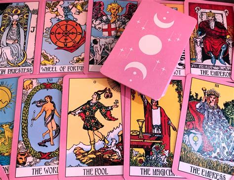 Tarot Cards Deck The Rider Waite Vintage Pink Professional Etsy