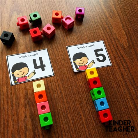 Comparing Numbers Math Center Activities A Kinderteacher Life