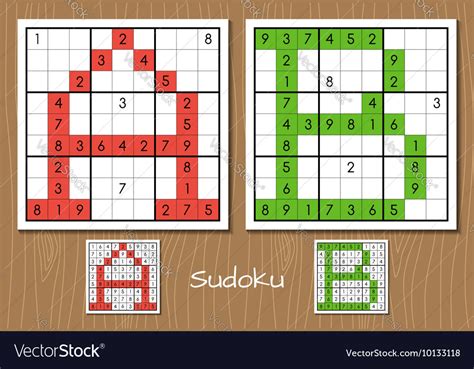 Sudoku Set With Answers A B Letters Royalty Free Vector
