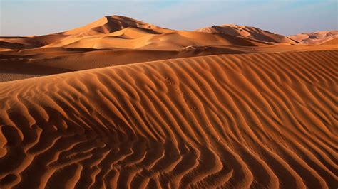 Download Wallpaper 3840x2160 Desert Sand Dunes Relief Sky 4k Uhd 16