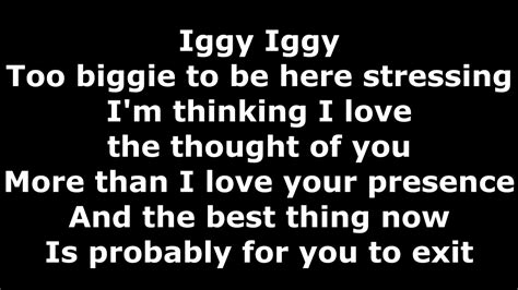 Ariana Grande Ft Iggy Problem Lyrics Youtube