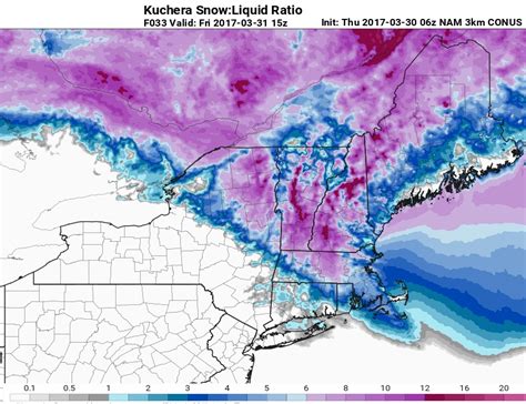 March 2017 Snowstorms Eastern Us Drought Snowfall Ice Locations