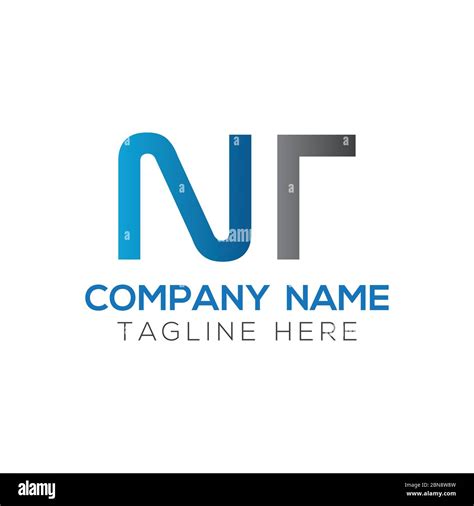 Initial Letter Nt Logo Design Vector Template Creative Abstract Nt