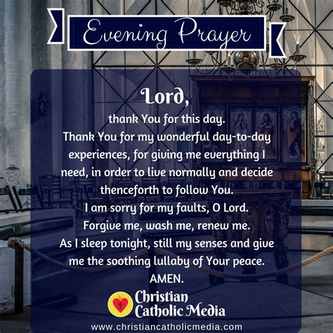 Evening Prayer Catholic Saturday 12 14 2019 Christian Catholic Media