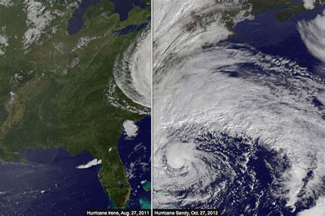 Comparing Hurricanes Sandy And Irene Photos WSJ
