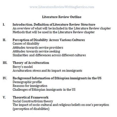 016 Research Paper Literature Review Outline Template 4693 ~ Museumlegs