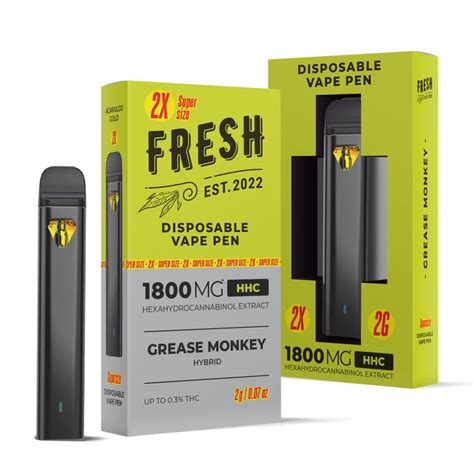 Grease Monkey Vape Pen HHC Disposable Fresh 1800mg