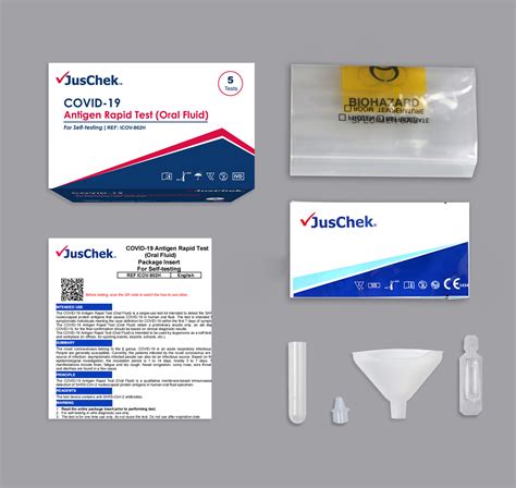JusChek Antigen Rapid Test Oral Fluid 5 Pack Better Promo