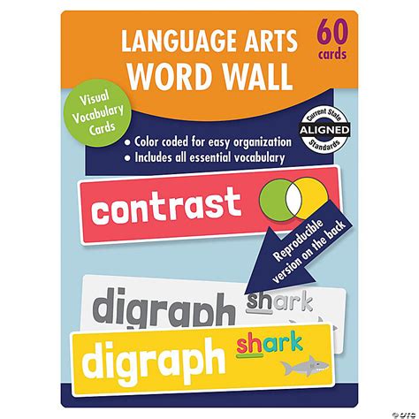 Carson Dellosa Education Language Arts Word Wall Learning Cards Grade 2 Oriental Trading