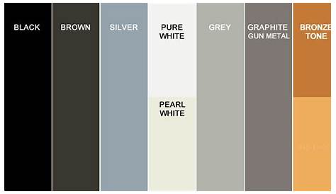 elevate metal color chart