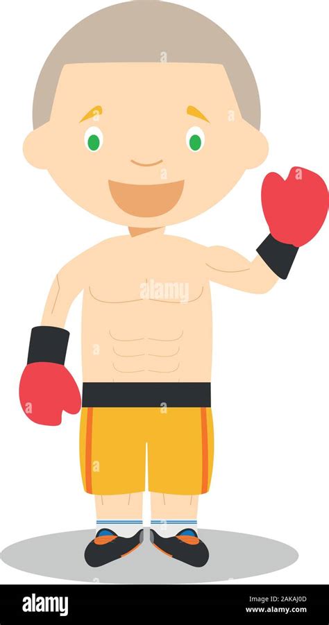 Boxer Fighter Cartoon Stock Vector Images Alamy