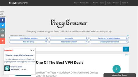 Proxy Browser Free Web Proxy To Unblock Sites