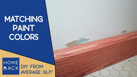 How To Match Paint Colors On Wall Color Match Youtube