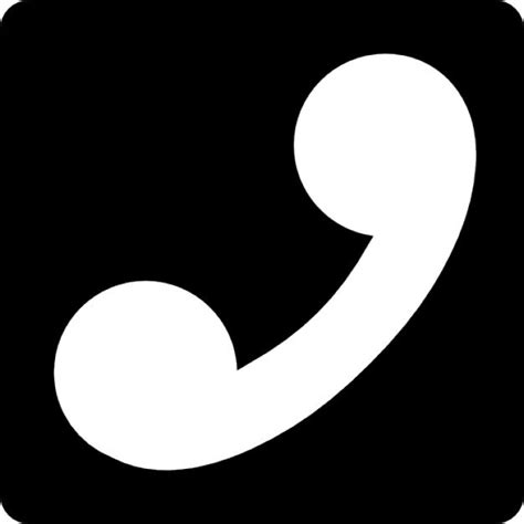 Call Symbol Of An Auricular In A Square Icons Free Download