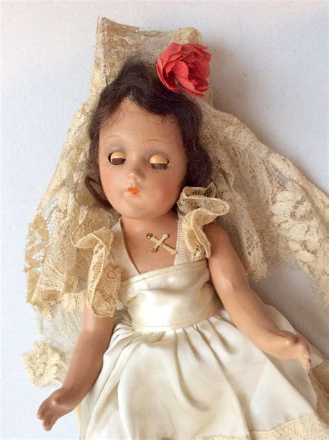 All Original Vintage Composition Doll Bride From Dollsandsmalls On Ruby