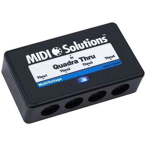 Midi Solutions Quadra Thru 1 In 4 Out Midi Thru Box Sounds Easy