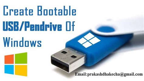 How To Make Bootable Pendrive All Windows Youtube