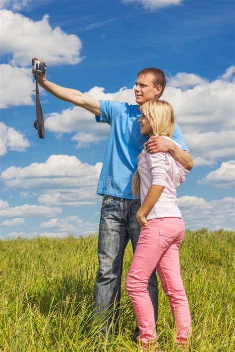 Young Man And Girl Are Photographed Stock Photo Image Of Couple
