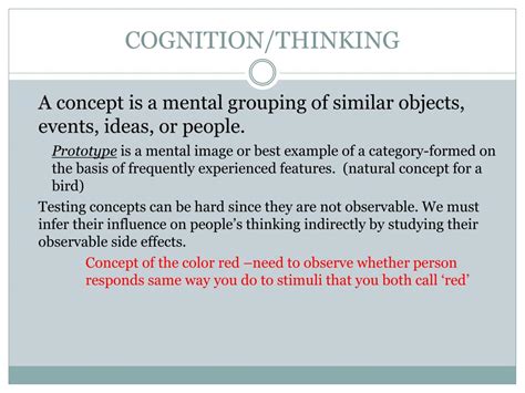 Ppt Cognitionthinking Powerpoint Presentation Free Download Id
