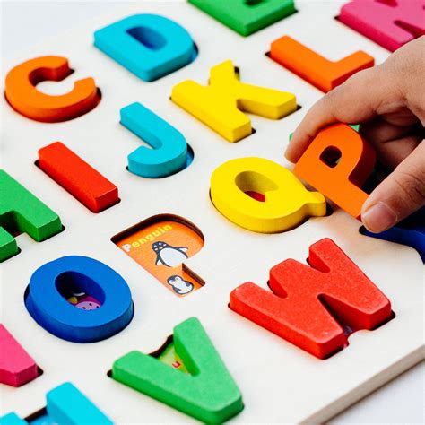 Bitsy Toys Wooden Alphabet Puzzle