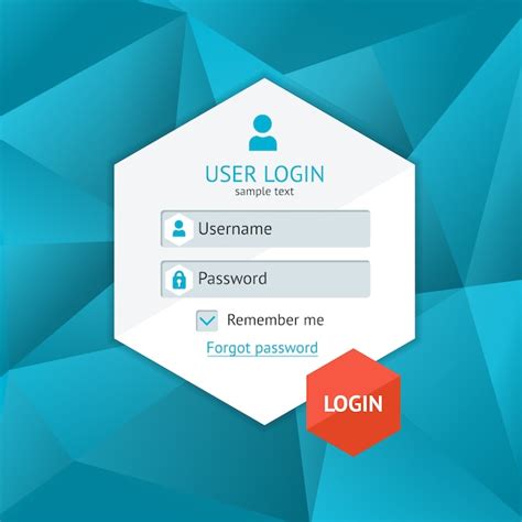 Premium Vector Clean Business Login Form Page Template