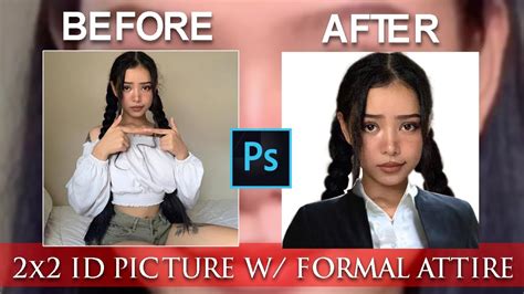Photoshop Tutorials How To Create 2x2 Id Picture With Formal Attire