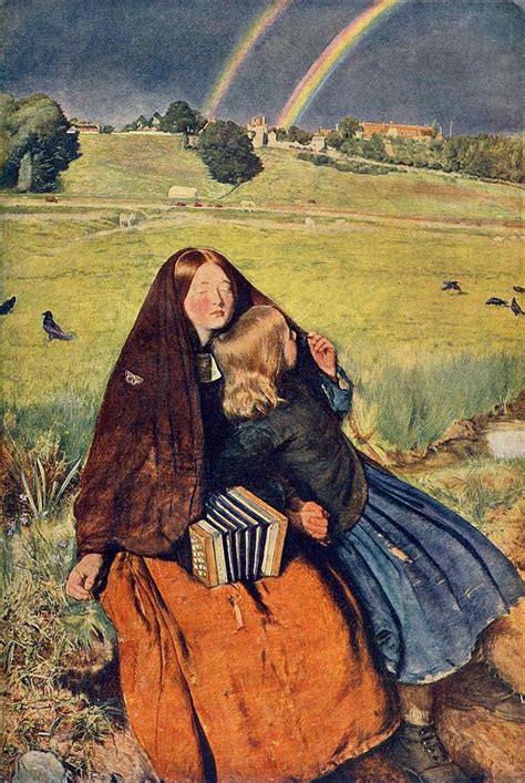 The Blind Girl Painting By John Everett Millais