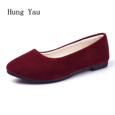 Big Size Women Flats Candy Color Shoes Woman Loafers Spring Autumn Flat