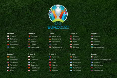 Em 2021 (euro 2020, ausgabe em 2020): Fussball EM 2020 Qualifikation #002 - Hintergrundbild