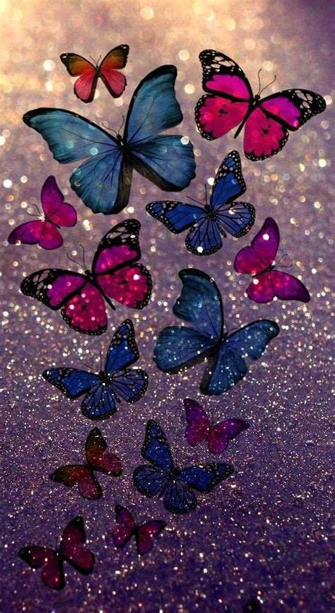 Top 82 About Glitter Butterfly Wallpaper Billwildforcongress