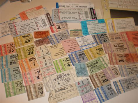 Classic Rock Concert Ticket Stubs Kshe 95