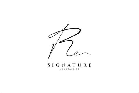 Premium Vector Handwritten R Letter Logo Simple Signature Vector