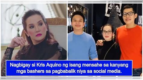 I M Not Yet Dying Kris Aquino Addresses Her Bashers On Social Media Youtube