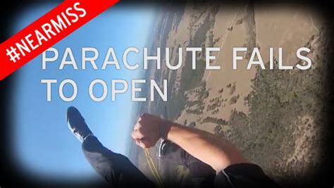 Terrifying Moment Skydiver S Parachute Fails At Ft Caught On Film