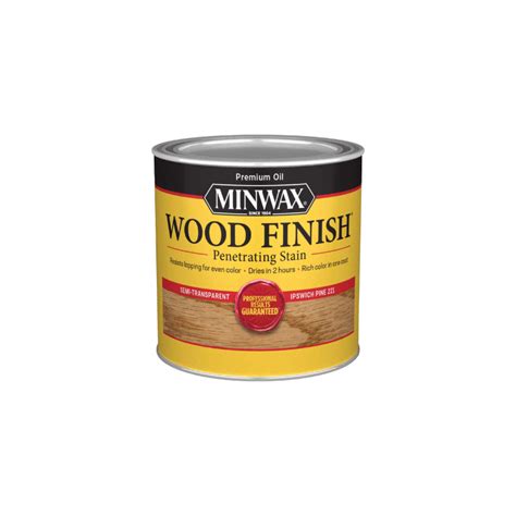 Minwax Oil Based Wood Stain Semi Transparent Ipswich Pine 05 Pt Gh