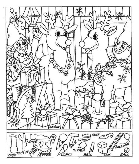 Free Printable Christmas Hidden Picture Worksheets

