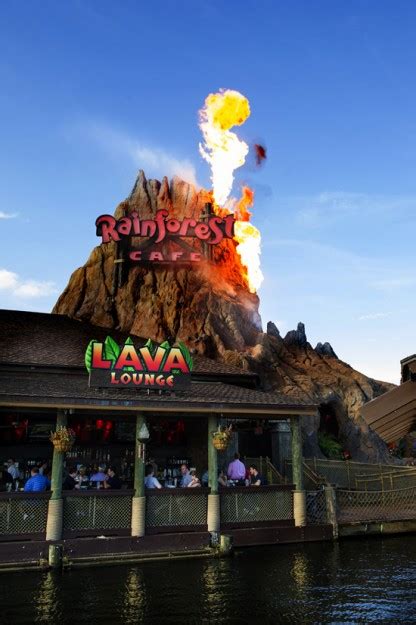News Lava Lounge Opens At Rainforest Café In Disney Worlds Downtown