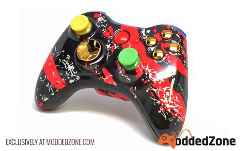 Beautiful Customer Creation Splash Red Xbox 360 Modded Controller