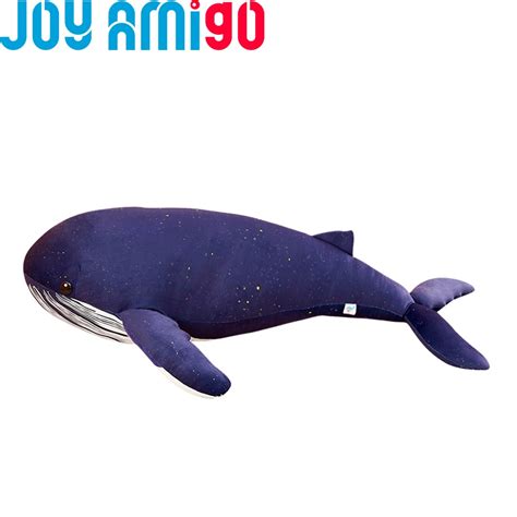 Blue Whale Stuffed Animal Big Fish Plush Toy Neat Soft Whale Body