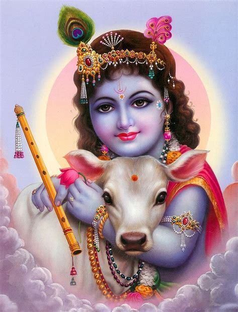 Krishna With A Cow Baby Krishna Krishna Wallpaper Shree Krishna