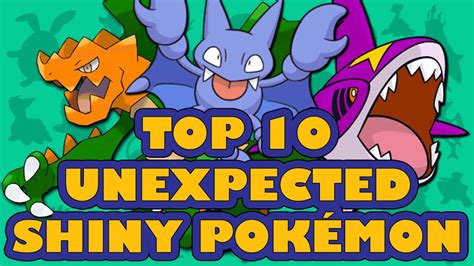 Shiny Pokemon Top 10 Unexpected Shinies Youtube