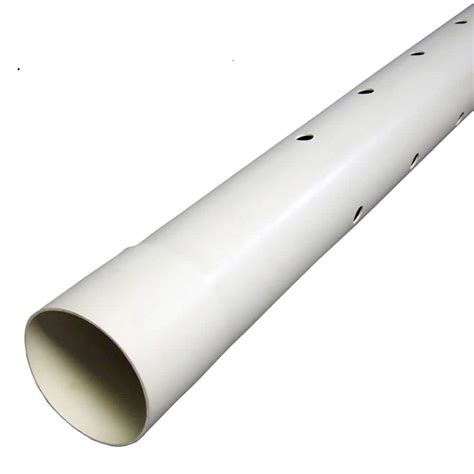 Charlotte Pipe 4 In X 10 Ft Pvc 2729 Perforated Pipe Pvc30040p0600hc
