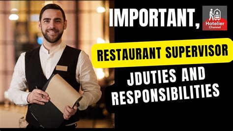 Restaurant Supervisor Duties And Responsibilities Youtube