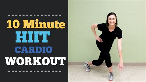 10 Minute Hiit Cardio Workout For Home Fast Fun And No Equipment Youtube