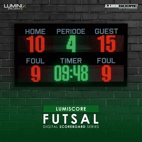 Scoreboard Digital Futsal Lf 1006 Digital Scoreboard Series Luminix
