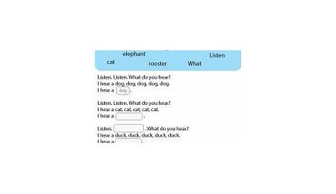 Free What Do You Hear? Worksheet | What do you hear, Worksheets, Hearing