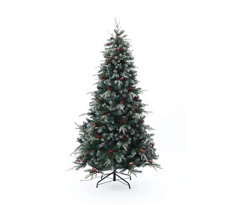Luxenhome 7 Pre Lit Led Artificial Full Pine Christmas Tree