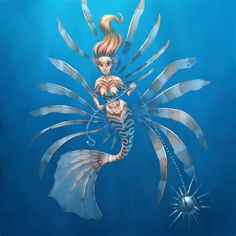 Artstation Lionfish Mermaid