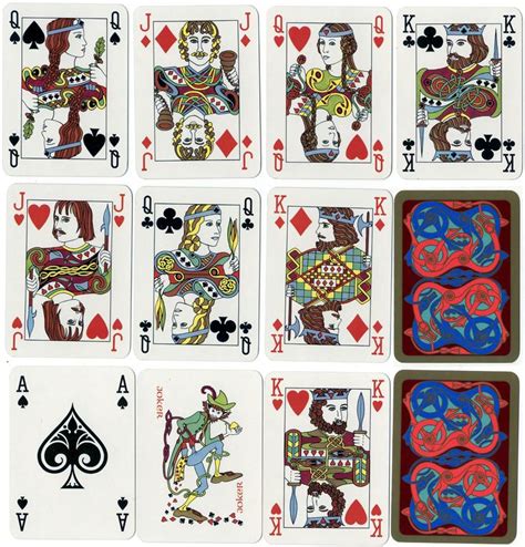 Playing Card Designs Based On Motifs From Early Irish Manuscripts And